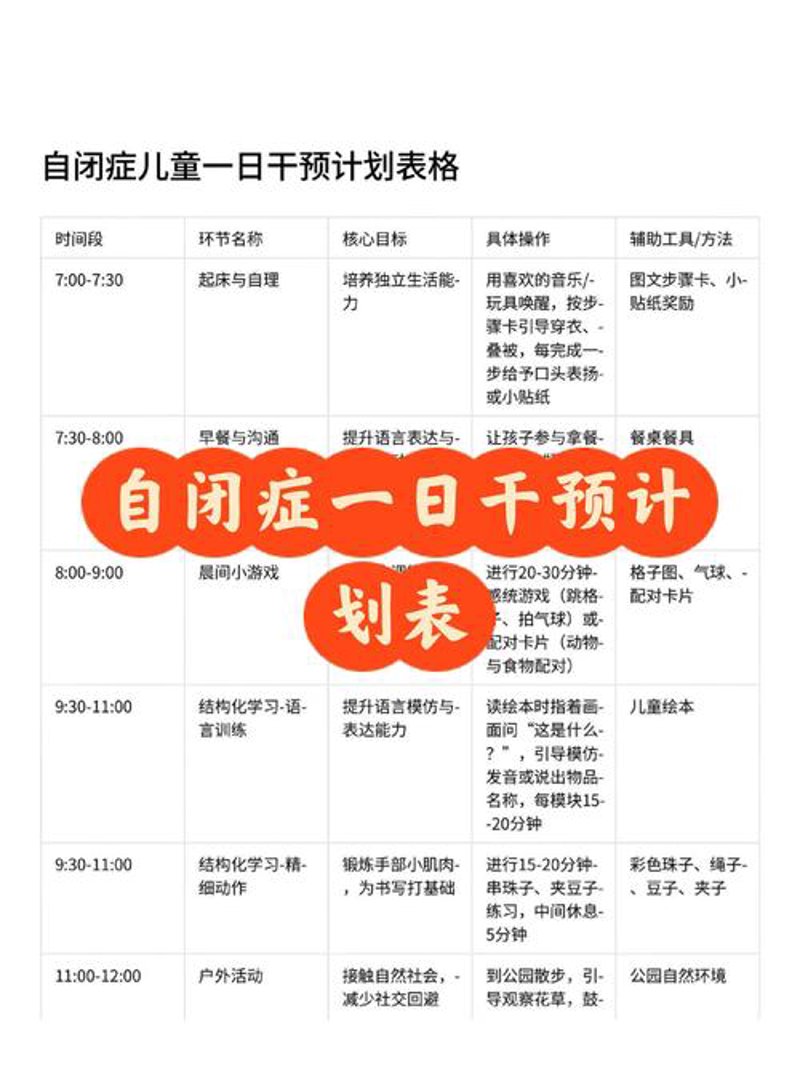 自闭症儿童康复